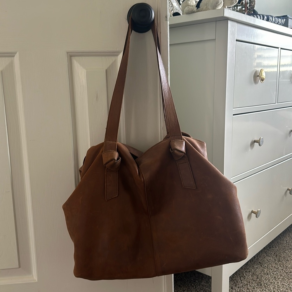 Able Rachel utility tote in Whiskey.